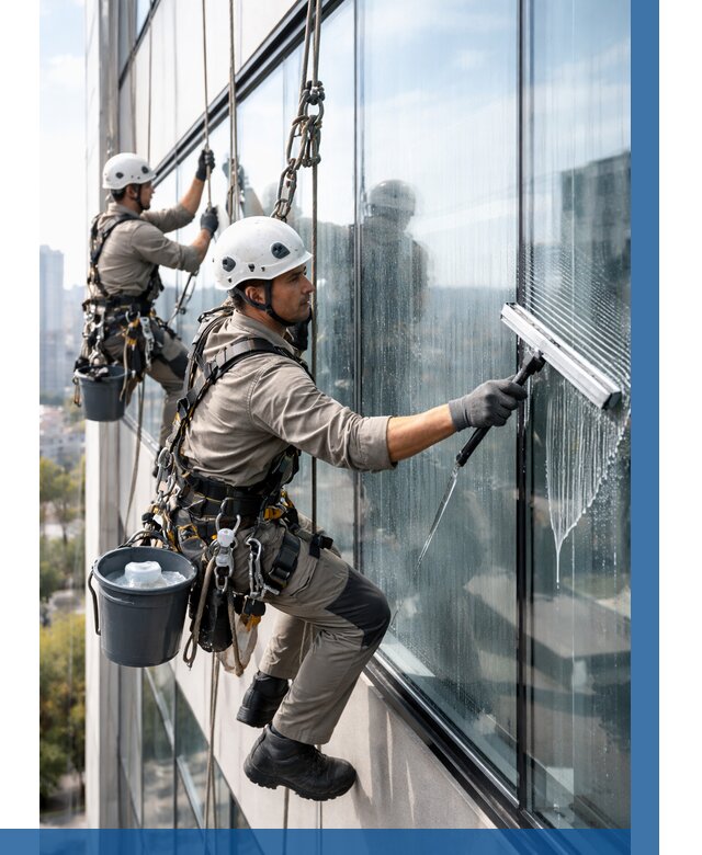 Мойка окон альпинистами в Выборге от 4599 р. | ВЫСОТНИК-Вбр