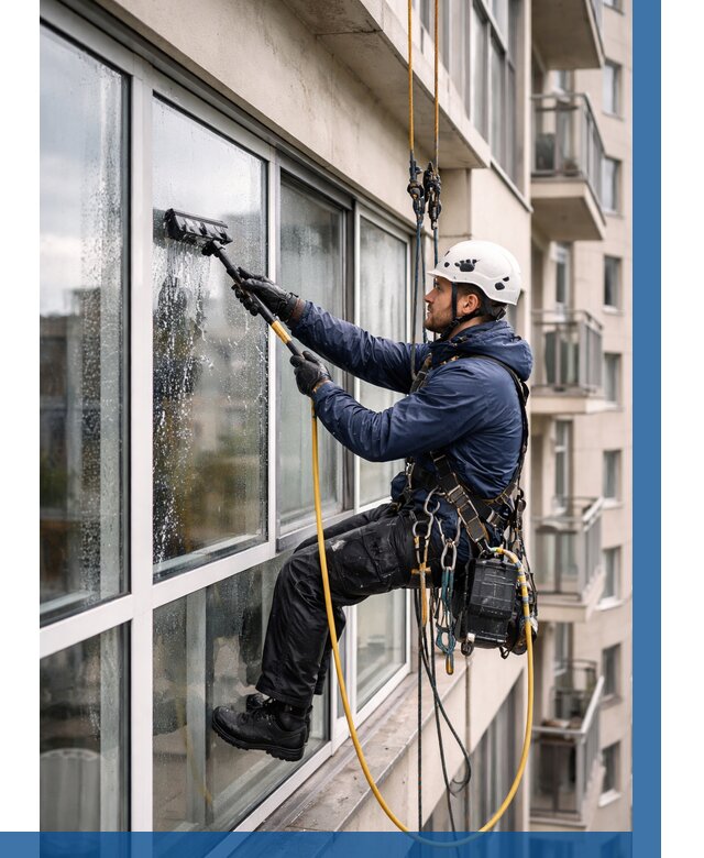 Мойка балконного остекления в Выборге от 3577 р. | ВЫСОТНИК-Вбр