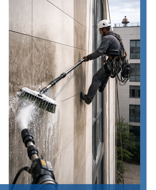 Мойка фасада из керамогранита в Выборге от 307 р. | ВЫСОТНИК-Вбр