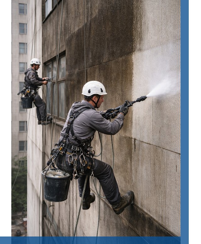 Очистка фасада от копоти в Выборге от 256 р. | ВЫСОТНИК-Вбр