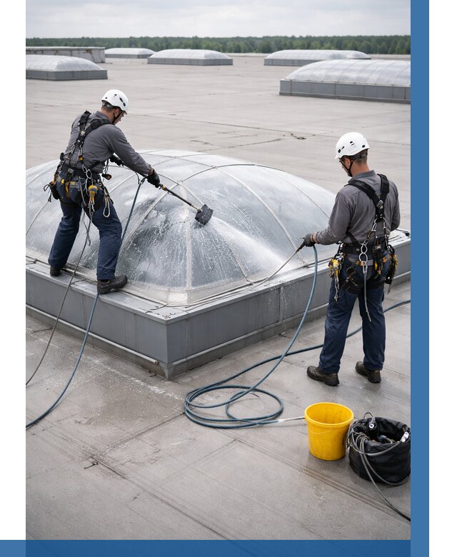 Мойка зенитных фонарей в Выборге, заказать от 4599 р. | ВЫСОТНИК-Вбр