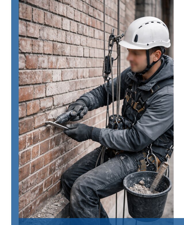 Расшивка кирпичных швов фасадов и стен, ремонт в Выборге