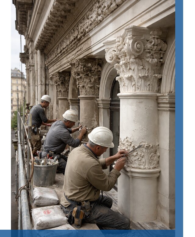 Реставрация фасадной лепнины в Выборге от 2555 р. | ВЫСОТНИК-Вбр