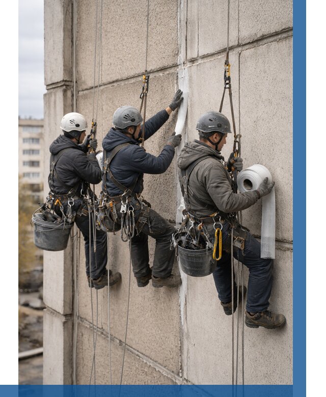 Ремонт межпанельных швов в Выборге от 767 р. | ВЫСОТНИК-Вбр