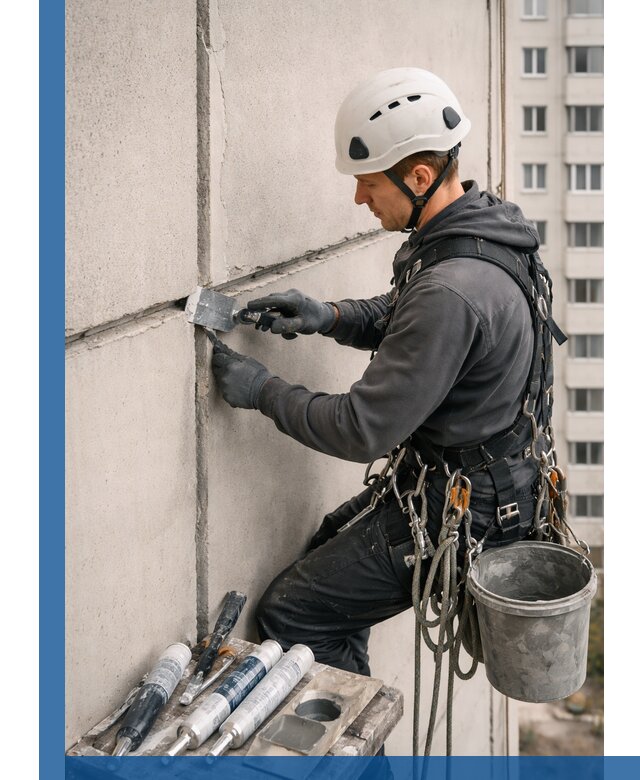 Ремонт межпанельных швов в Выборге герметизация и восстановление