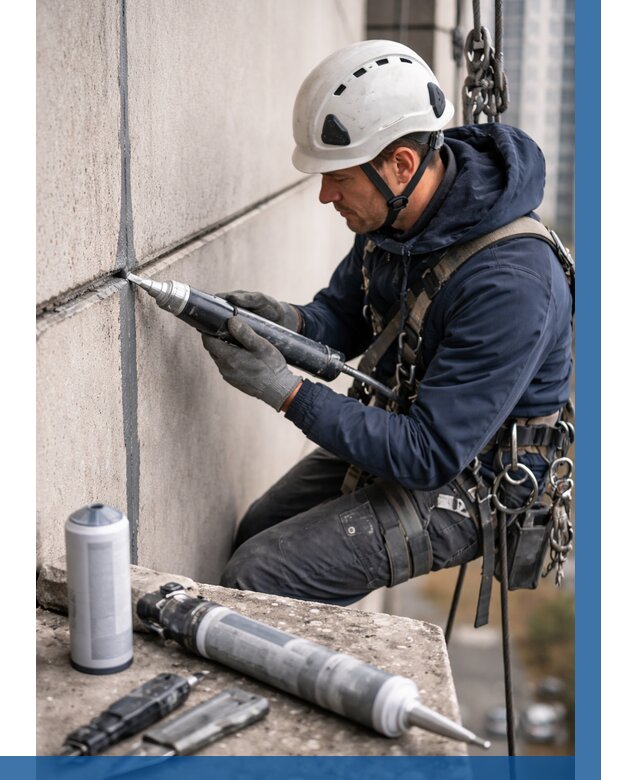 Вторичная герметизация швов в Выборге от 460 р. | ВЫСОТНИК-Вбр