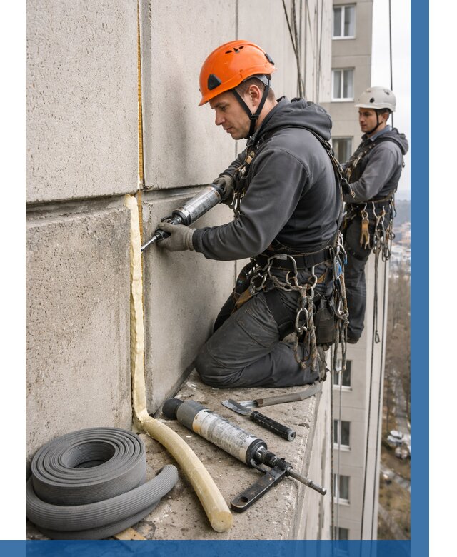 Теплый шов межпанельные швы в Выборге от 715 р. | ВЫСОТНИК-Вбр