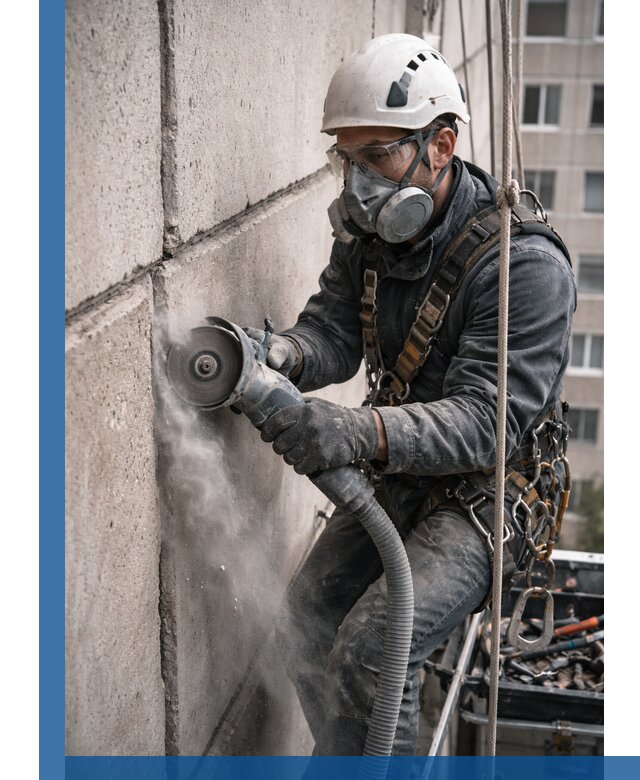 Штробление межпанельных швов в Выборге качественно и быстро