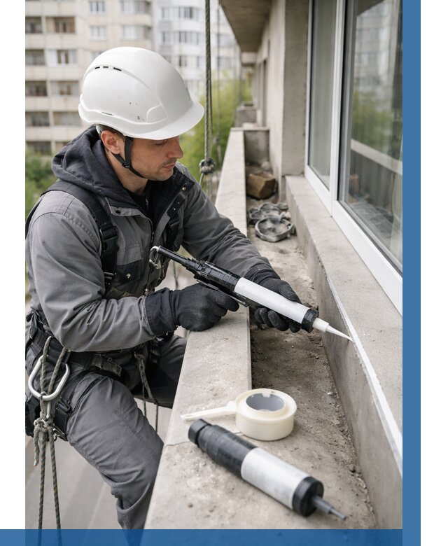 Герметизация швов лоджии в Выборге от 4599 р. | ВЫСОТНИК-Вбр