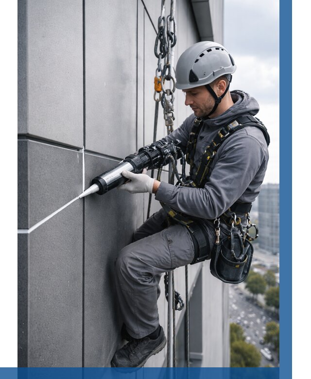 Герметизация стыков фасадных панелей в Выборге от 6644 р.| ВЫСОТНИК-Вбр