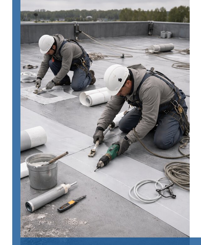 Ремонт мембранной кровли в Выборге качественно и с гарантией