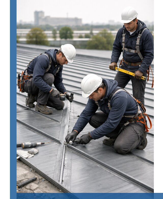 Ремонт фальцевой кровли в Выборге срочно и качественно