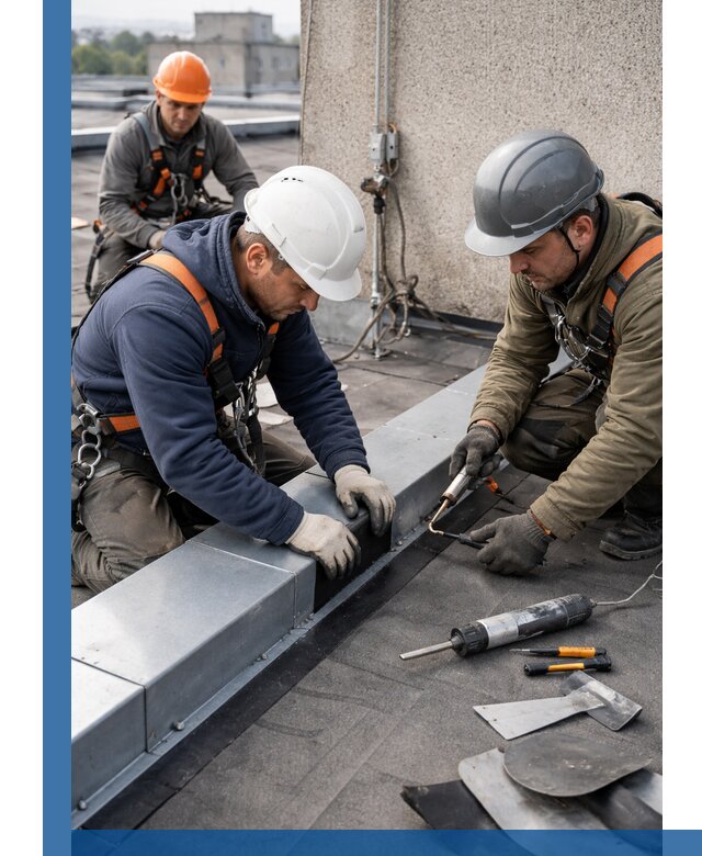 Ремонт кровельных примыканий в Выборге профессионально