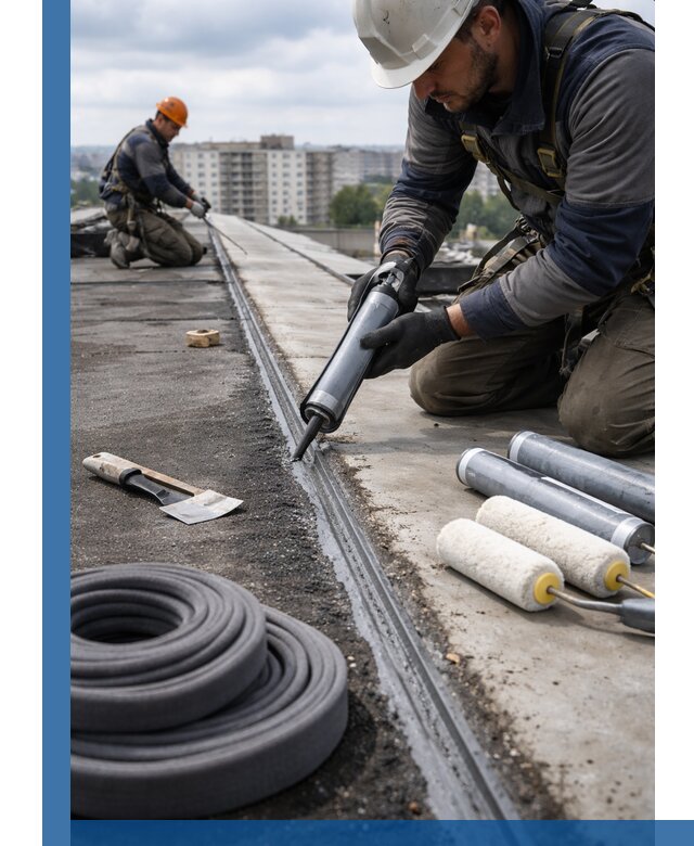 Герметизация швов кровли в Выборге с гарантией герметичности