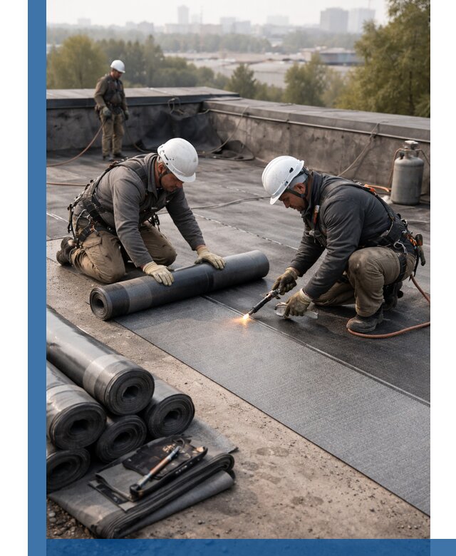 Монтаж мягкой кровли в Выборге профессионально и надежно