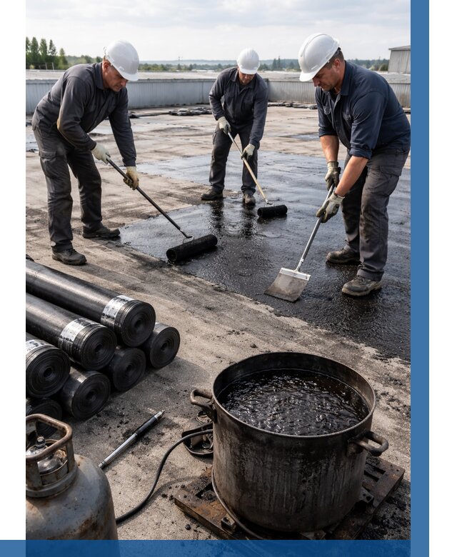 Гидроизоляция кровли мастикой в Выборге от 613 р. | ВЫСОТНИК-Вбр