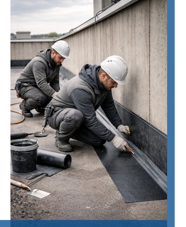 Гидроизоляция примыканий на кровле в Выборге от 920 р. | ВЫСОТНИК-Вбр