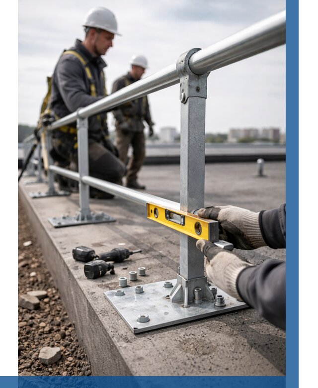 Монтаж кровельного ограждения в Выборге от 1227 р. | ВЫСОТНИК-Вбр