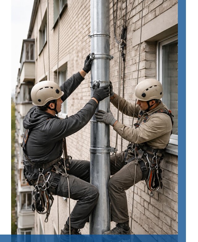 Замена водосточных труб в Выборге от 6644 р. | ВЫСОТНИК-Вбр