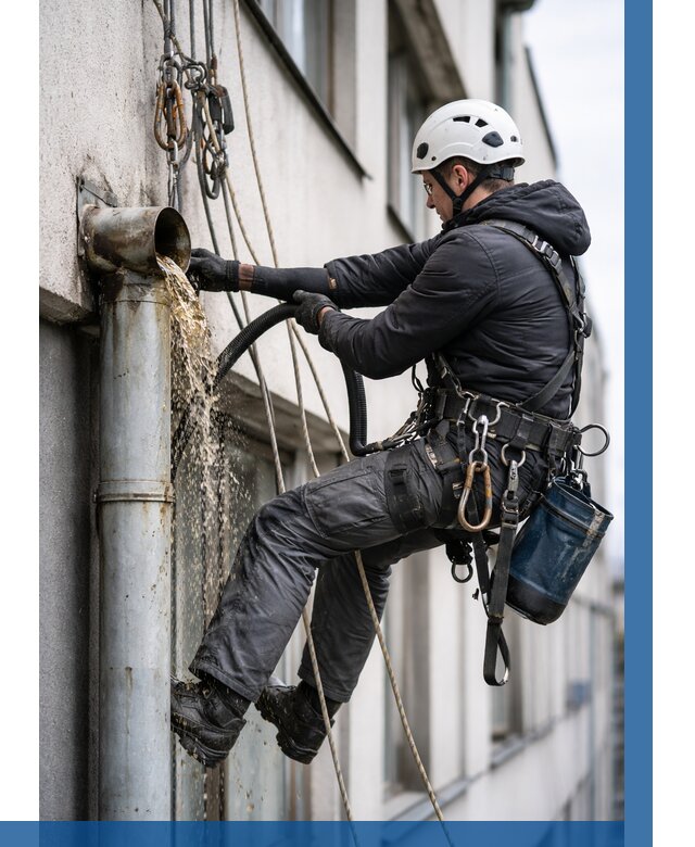 Прочистка водосточных труб в Выборге от 3577 р. | ВЫСОТНИК-Вбр