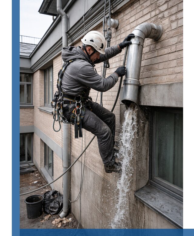 Профессиональная прочистка водосточных труб в Выборге с гарантией