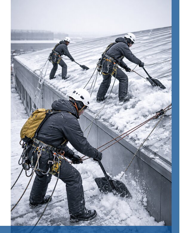 Очистка навесов от снега в Выборге от 4599 р. | ВЫСОТНИК-Вбр