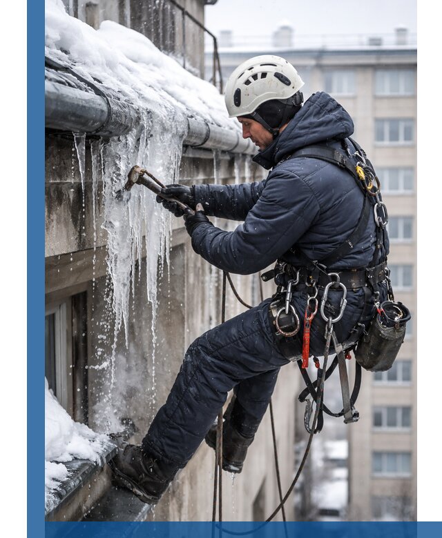 Удаление наледи и чистка водостоков в Выборге оперативно и безопасно