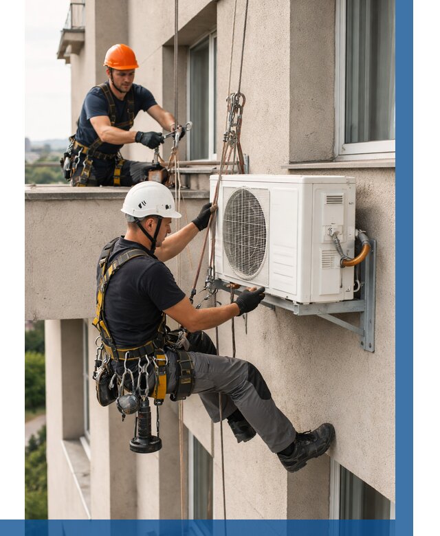 Монтаж внешнего блока кондиционера в Выборге от 6644 р. | ВЫСОТНИК-Вбр