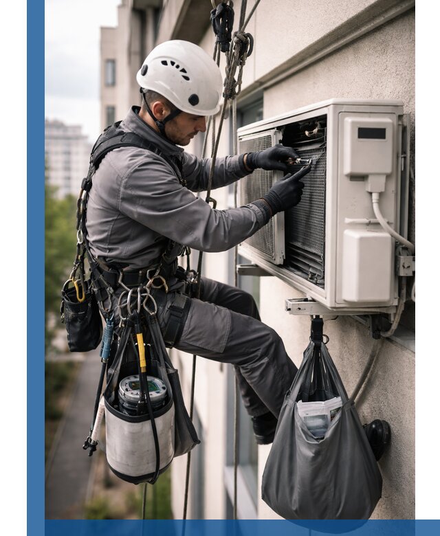 Обслуживание внешнего блока кондиционера в Выборге профессионально