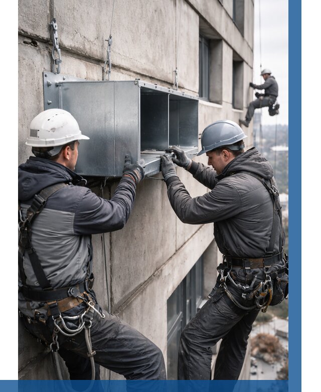 Монтаж вентиляционных коробов в Выборге от 3066 р. | ВЫСОТНИК-Вбр