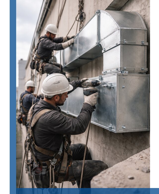 Профессиональный монтаж вентиляционных коробов в Выборге под ключ