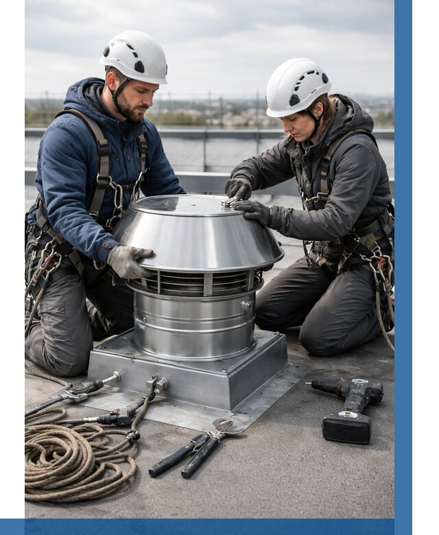 Установка дефлекторов на кровле в Выборге от 4599 р. | ВЫСОТНИК-Вбр