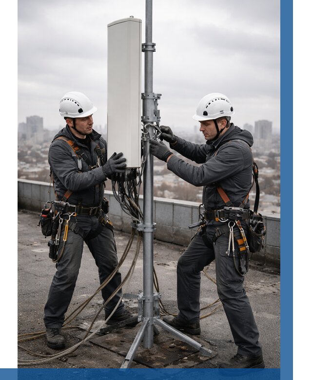 Монтаж антенн связи на крыше в Выборге от 8688 р. | ВЫСОТНИК-Вбр