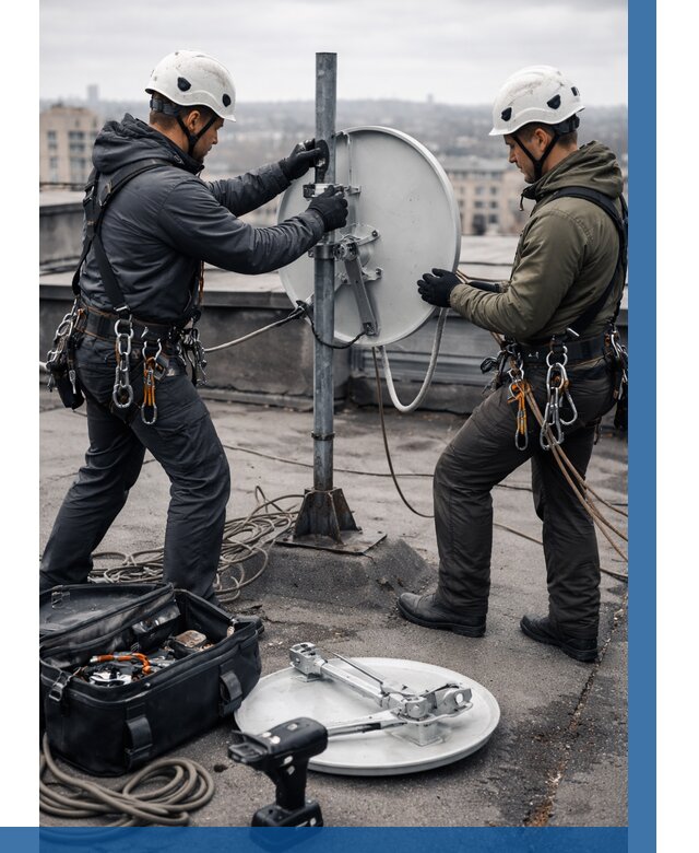 Демонтаж антенн на крыше в Выборге от 4599 р. | ВЫСОТНИК-Вбр