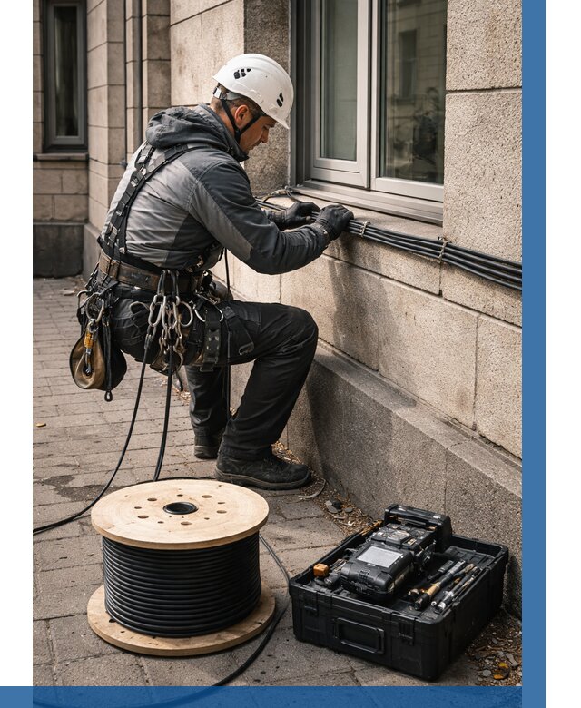 Прокладка оптоволоконного кабеля в Выборге от 818 р. | ВЫСОТНИК-Вбр