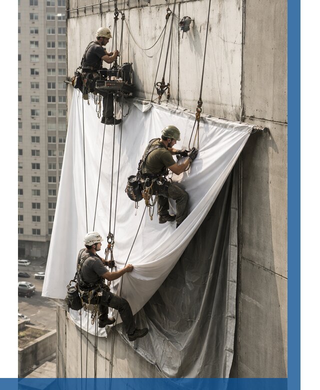Замена баннерного полотна в Выборге от 6644 р. | ВЫСОТНИК-Вбр—заказать