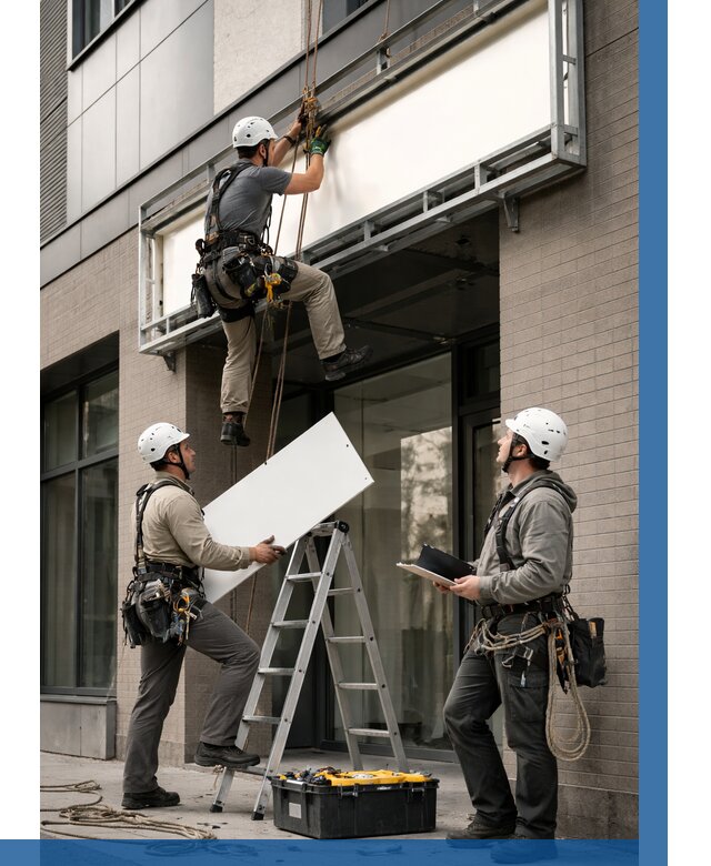 Монтаж светового короба в Выборге от 6644 р. | ВЫСОТНИК-Вбр