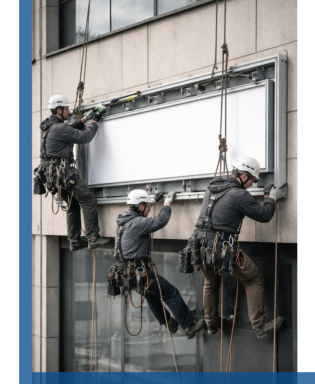 Профессиональный монтаж светового короба под ключ в Выборге