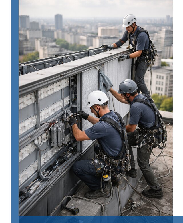 Профессиональное обслуживание крышной рекламы в Выборге под ключ