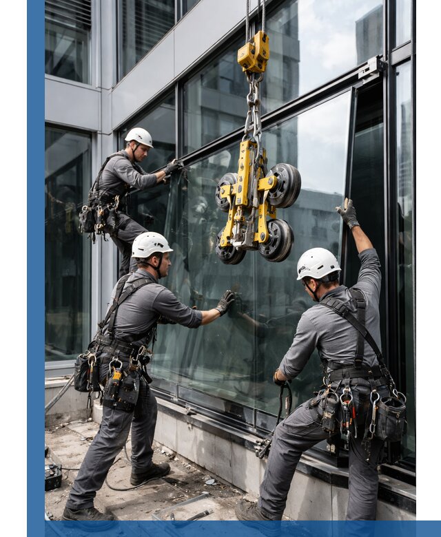 Структурное остекление фасадов в Выборге монтаж и обслуживание