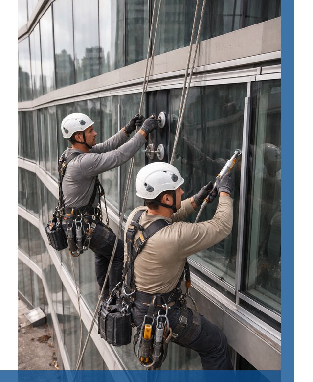 Радиусное остекление фасада в Выборге от 12265 р. | ВЫСОТНИК-Вбр