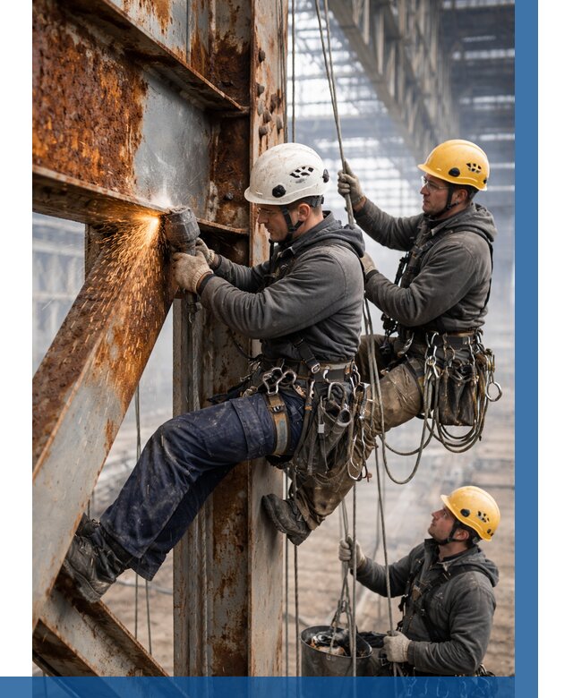 Зачистка металла от ржавчины в Выборге от 358 р. | ВЫСОТНИК-Вбр