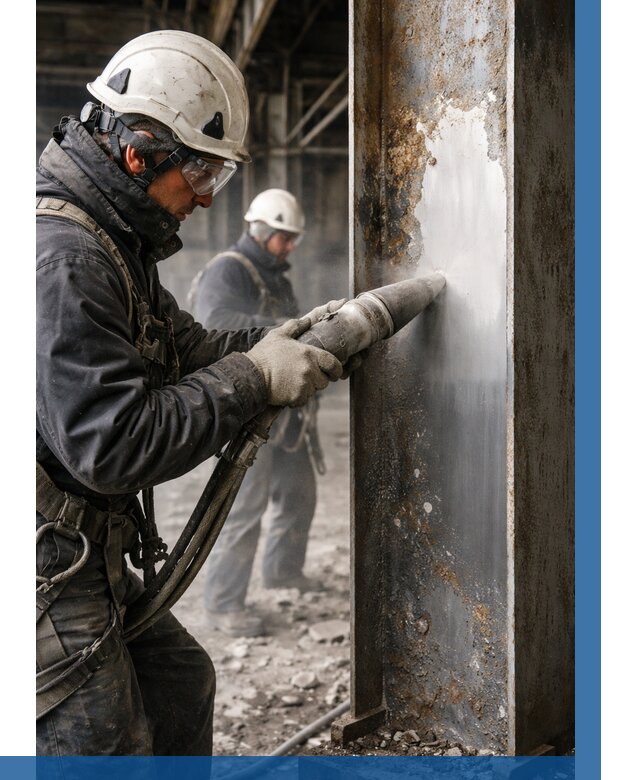 Удаление старой краски с металла в Выборге от 460 р. | ВЫСОТНИК-Вбр