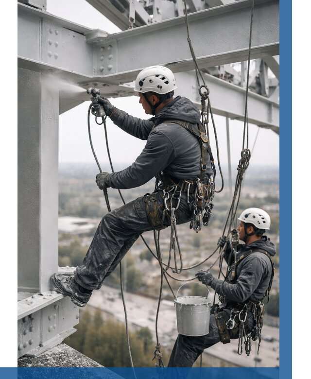 Покраска металлоконструкций на высоте в Выборге 358 р |ВЫСОТНИК-Вбр