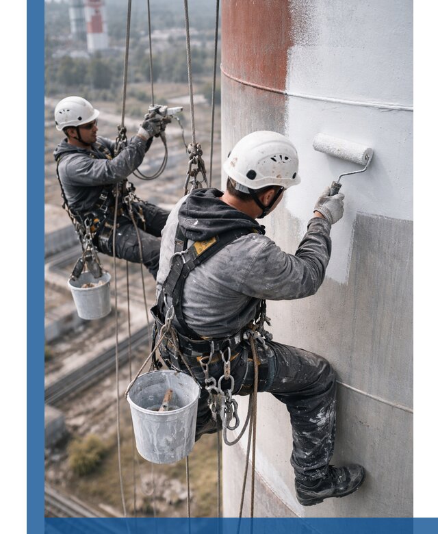 Покраска дымовых труб в Выборге: антикоррозийная защита и восстановление
