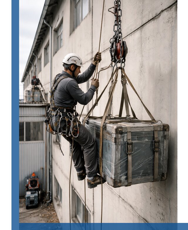 Подъем грузов на высоту в Выборге для промышленных объектов