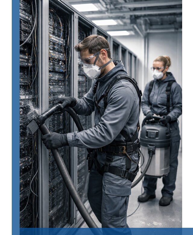 Обеспыливание серверной комнаты в Выборге, профессиональная очистка