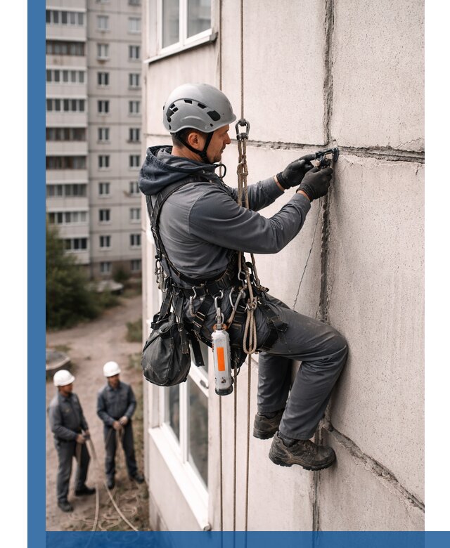 Обследование межпанельных швов и герметизация в Выборге