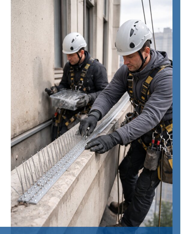 Установка шипов от птиц в Выборге от 869 р. | ВЫСОТНИК-Вбр